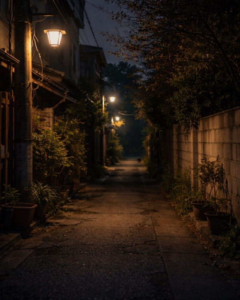 末吉俳句日記「猫の恋 声のやまざる 路地あたり」俳句イメージ画像