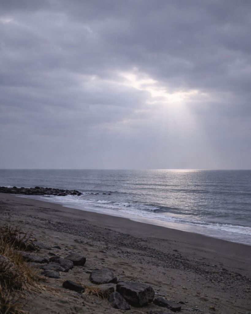 末吉俳句日記「豆まきや 食めばやさしき 豆の味」俳句イメージ画像