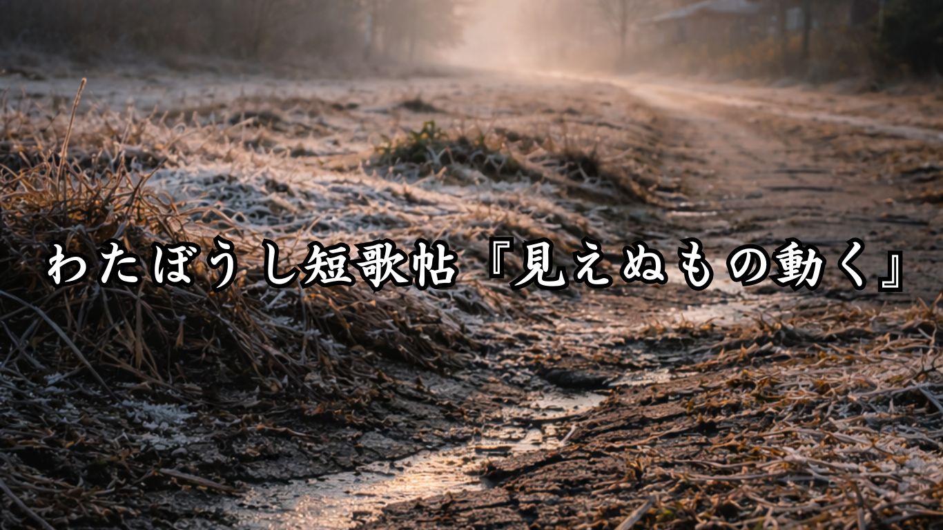 わたぼうし短歌帖『見えぬもの動く』タイトルイメージ画像