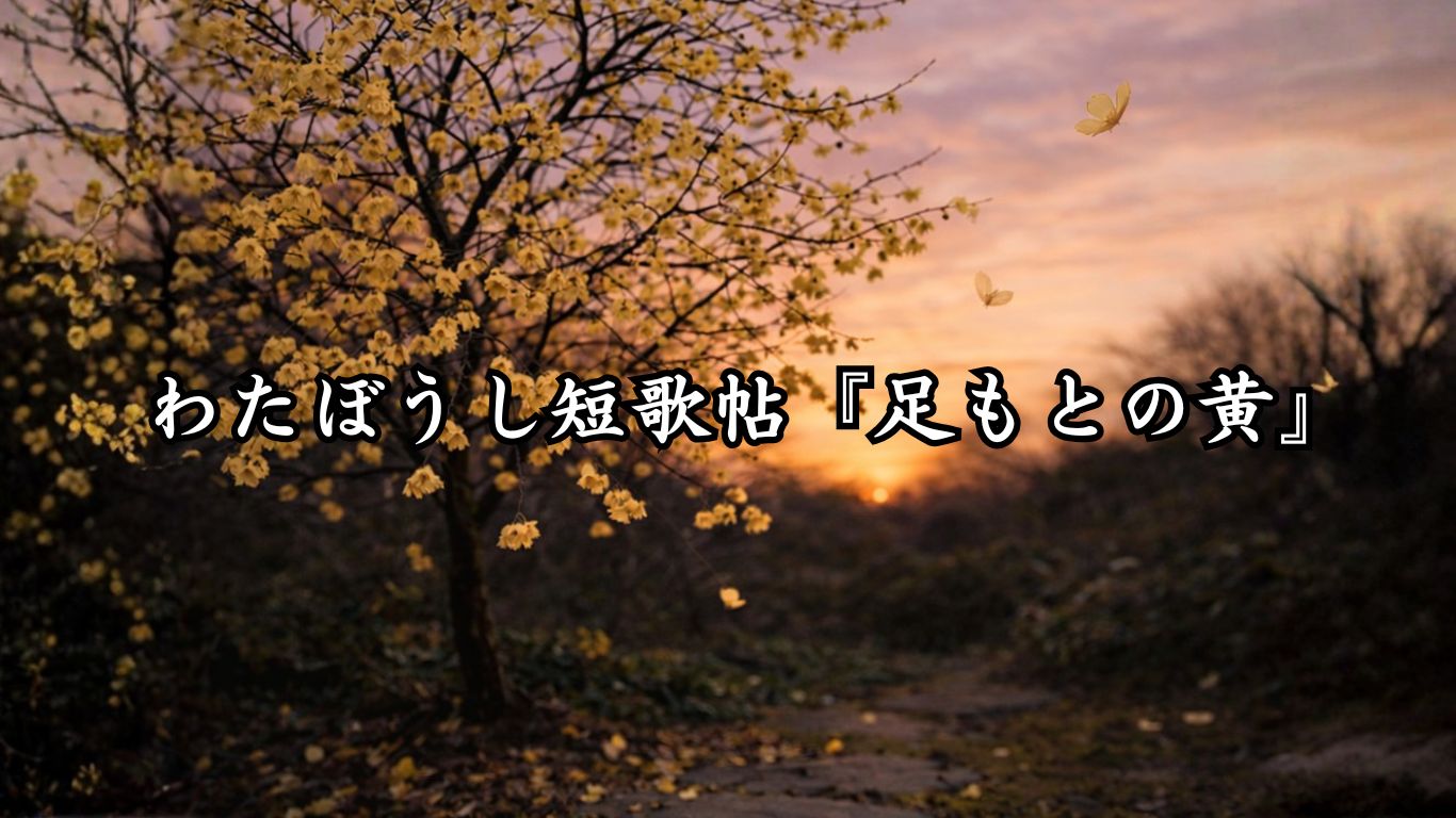 わたぼうし短歌帖『足もとの黄』タイトルイメージ画像