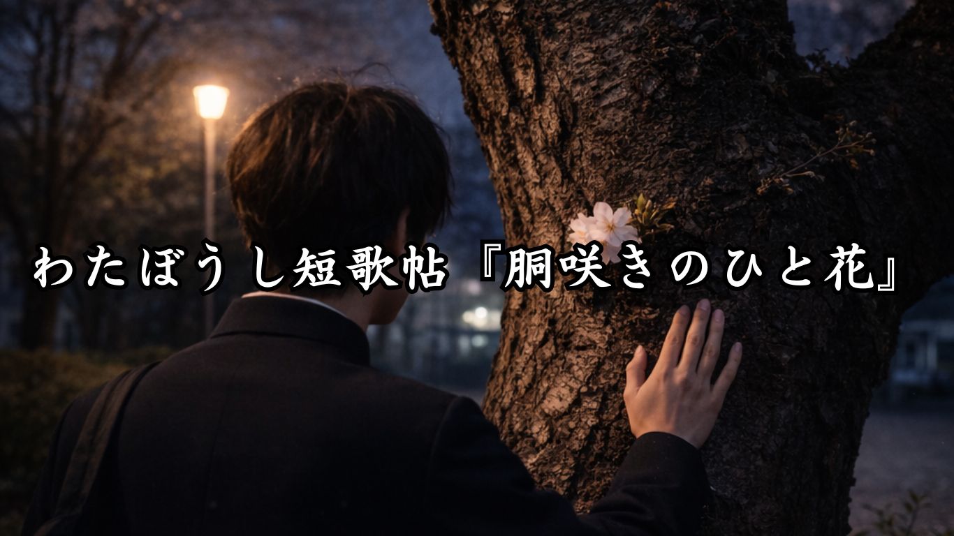 わたぼうし短歌帖『胴咲きのひと花』タイトルイメージ画像