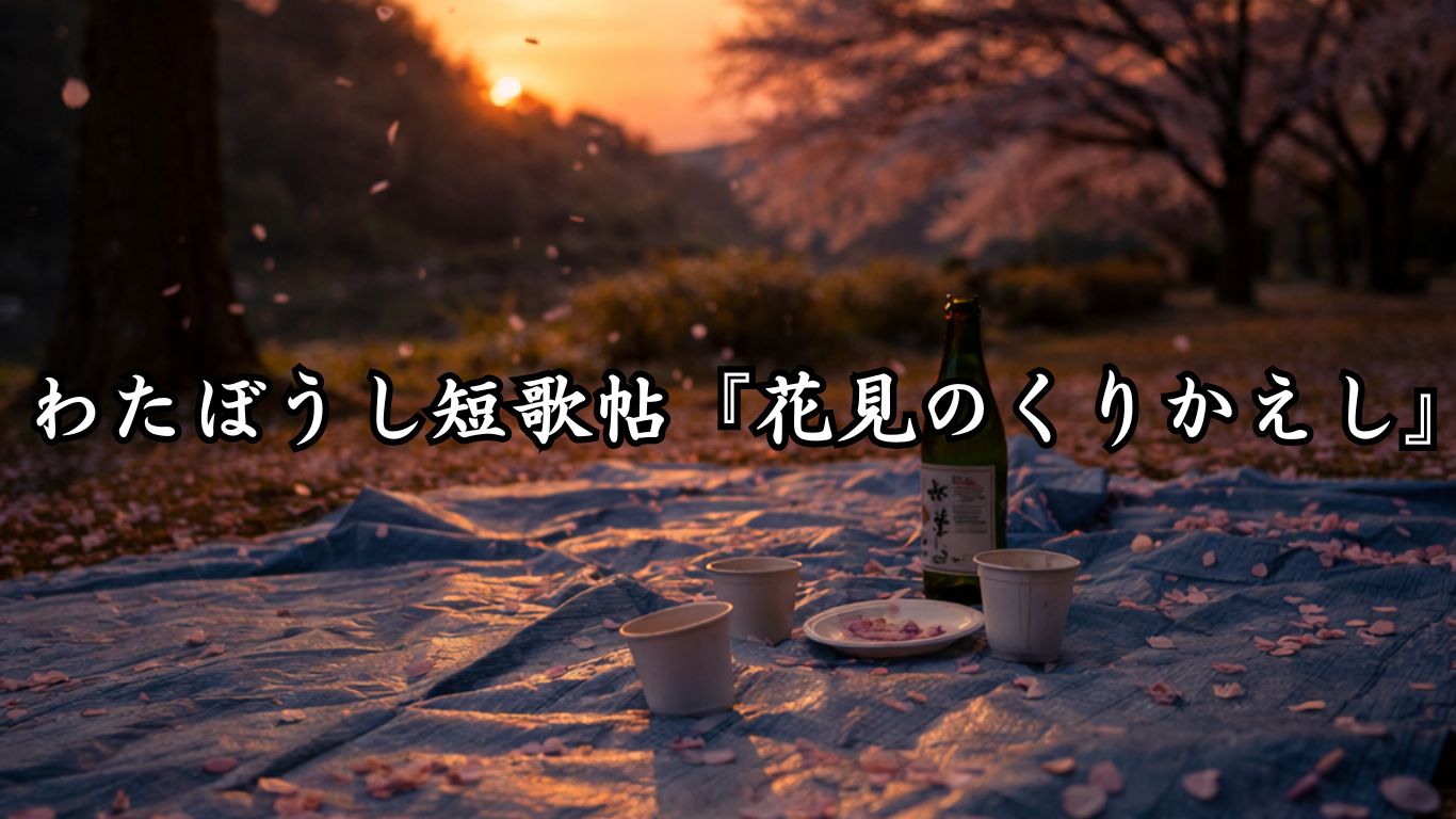 わたぼうし短歌帖『花見のくりかえし』タイトルイメージ画像