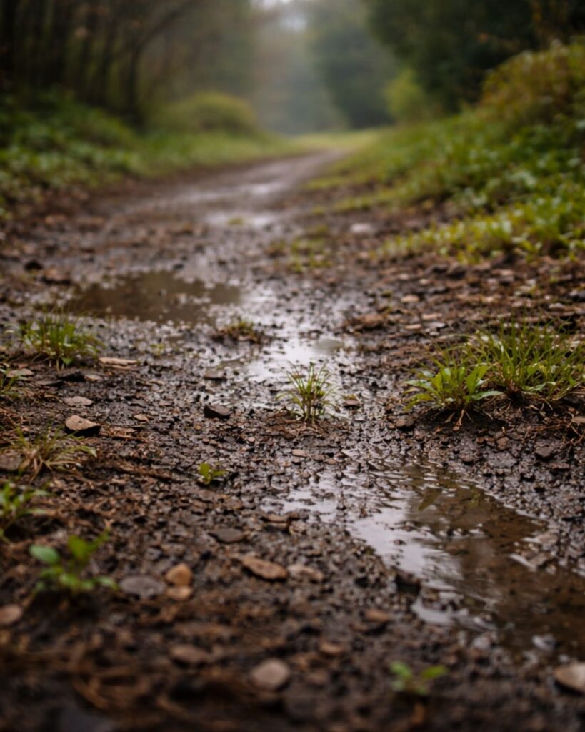 末吉俳句日記「にほひして　土にしみゆく　春の雨」俳句イメージ画像