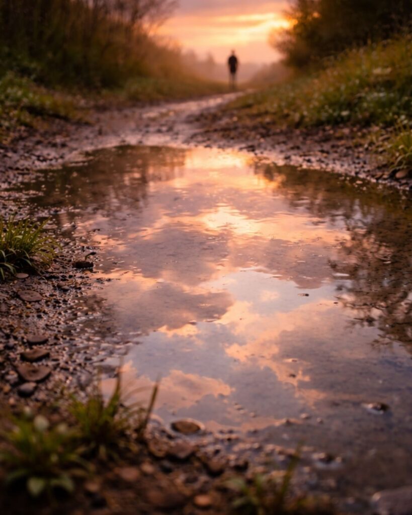 わたぼうし短歌帖「春の雨 晴れまにまじる ままにして
土のしめりに まぎれゆくかな」短歌イメージ画像