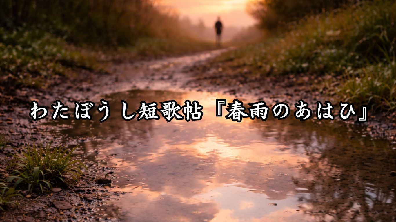 わたぼうし短歌帖『春雨のあはひ』タイトルイメージ画像