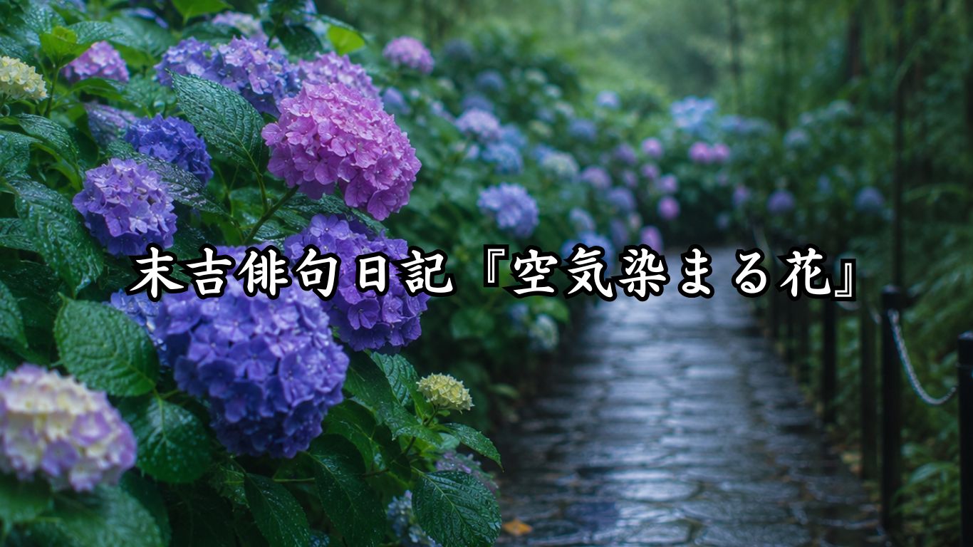 末吉俳句日記「風薫る　猫見しあとの　昼下がり」俳句イメージ画像