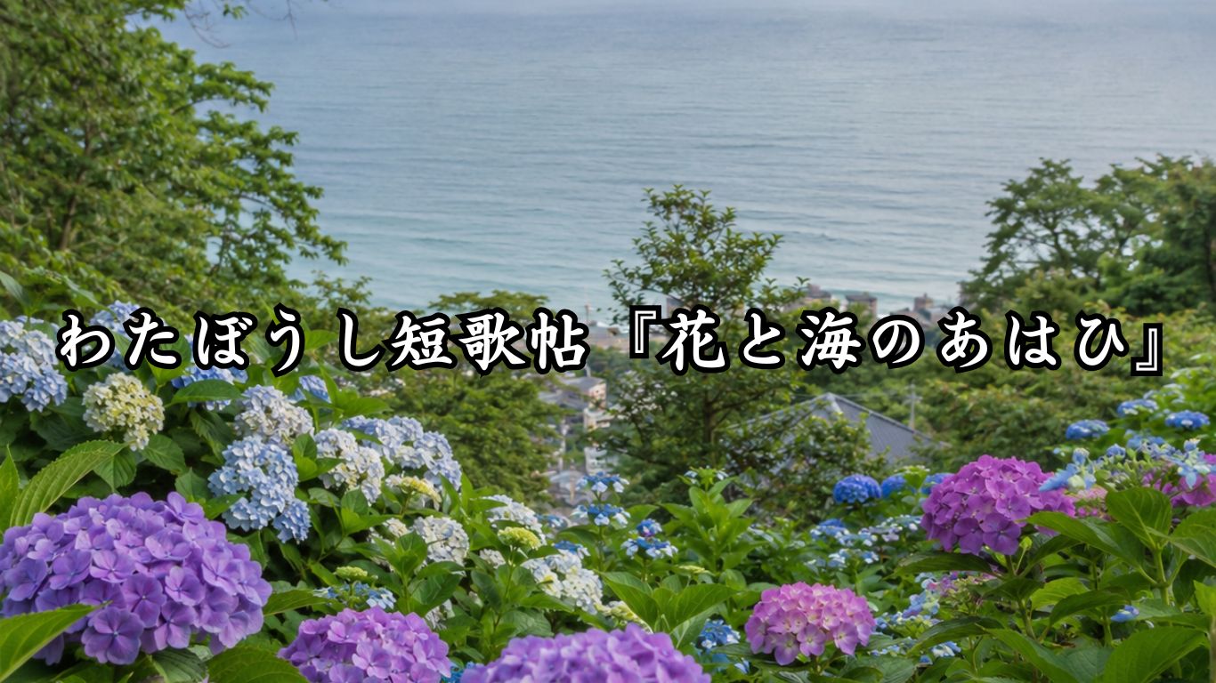わたぼうし短歌帖『花と海のあはひ』タイトルイメージ画像