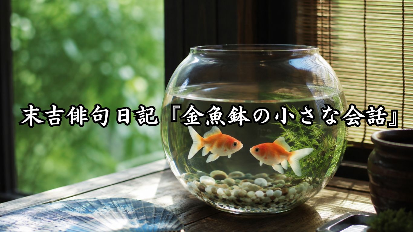 わたぼうし短歌帖『金魚鉢の小さな会話』タイトルイメージ画像