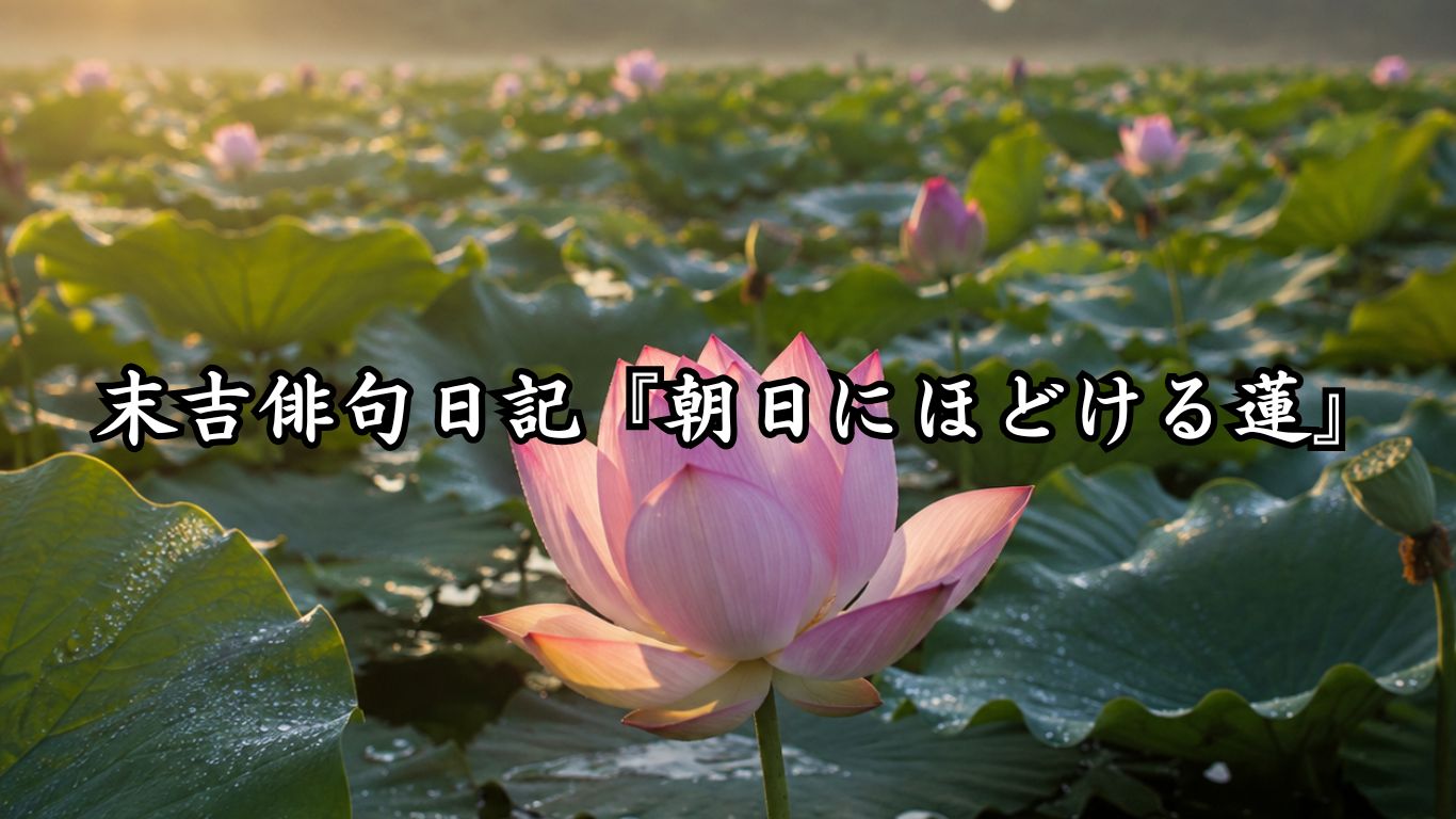 末吉俳句日記『朝日にほどける蓮』タイトルイメージ