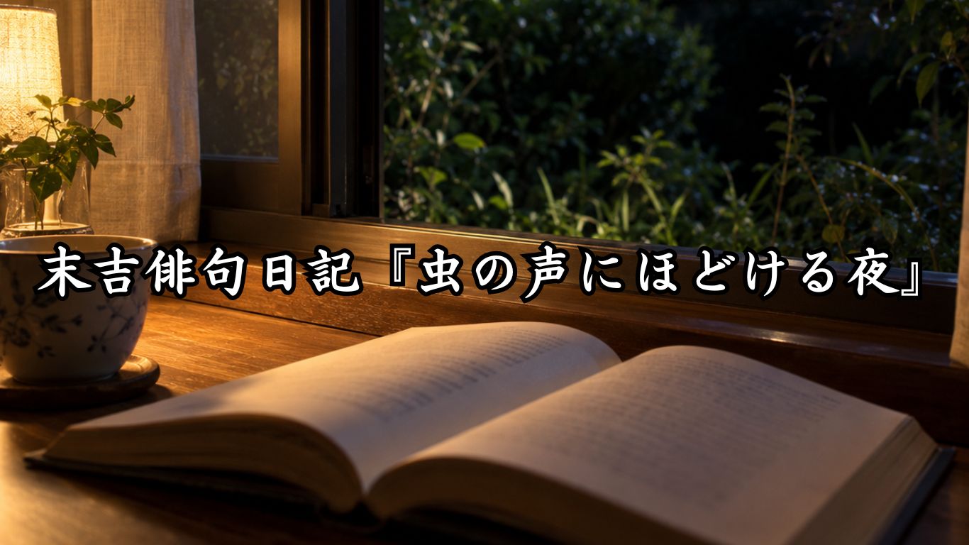 末吉俳句日記『虫の声にほどける夜』タイトルイメージ