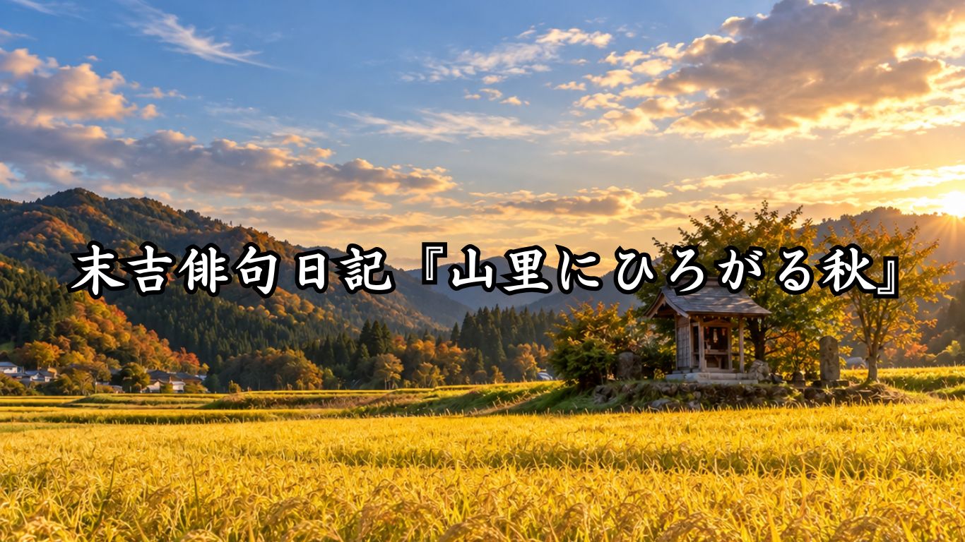 末吉俳句日記『山里にひろがる秋』タイトルイメージ